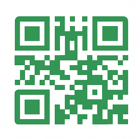 مثال رمز QR بالأخضر